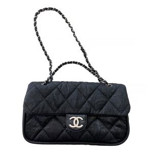 Chanel medium flap bag black AUTHENTIC